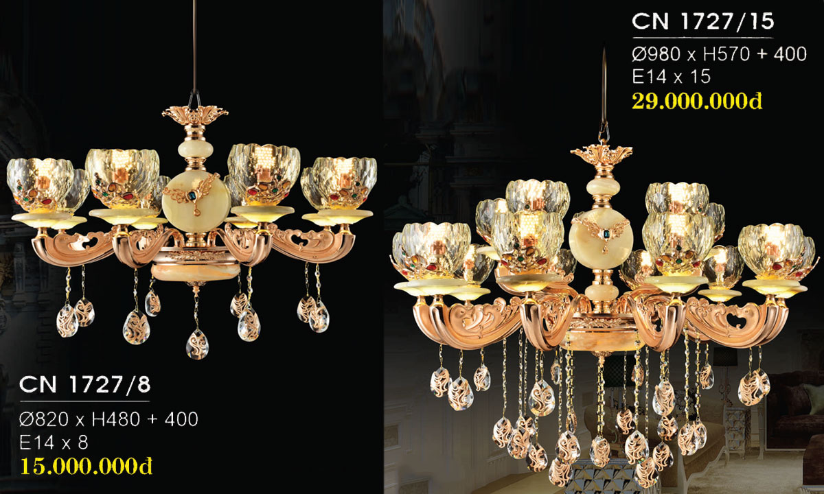 Đèn Chùm Trang Trí Hiện Đại Mẫu Mới Nhất CN-1727/8